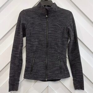 Lululemon Heathered Black Forme Jacket Size 2